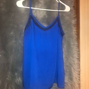 I Heart Ronson Silk Blue Tank Top
